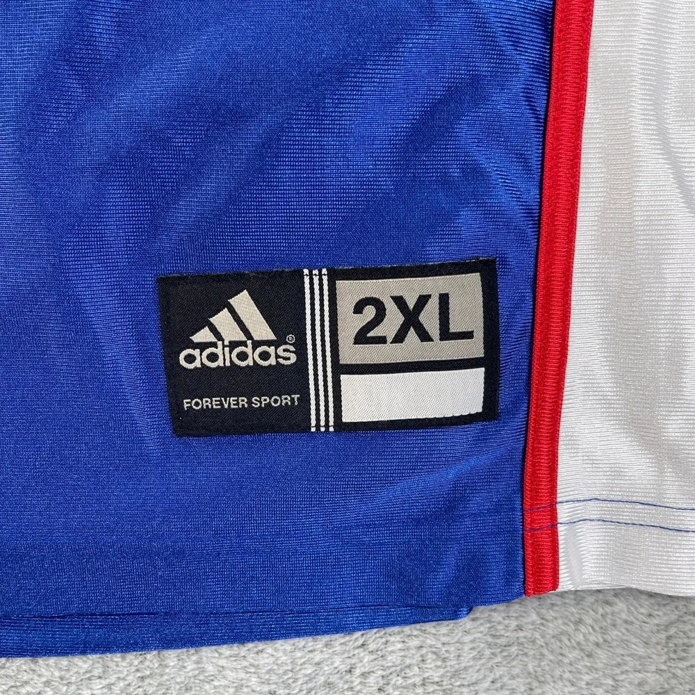 Kansas Jayhawks Adidas Basketball Jersey Men 2XL Blue #30 Julian Wright